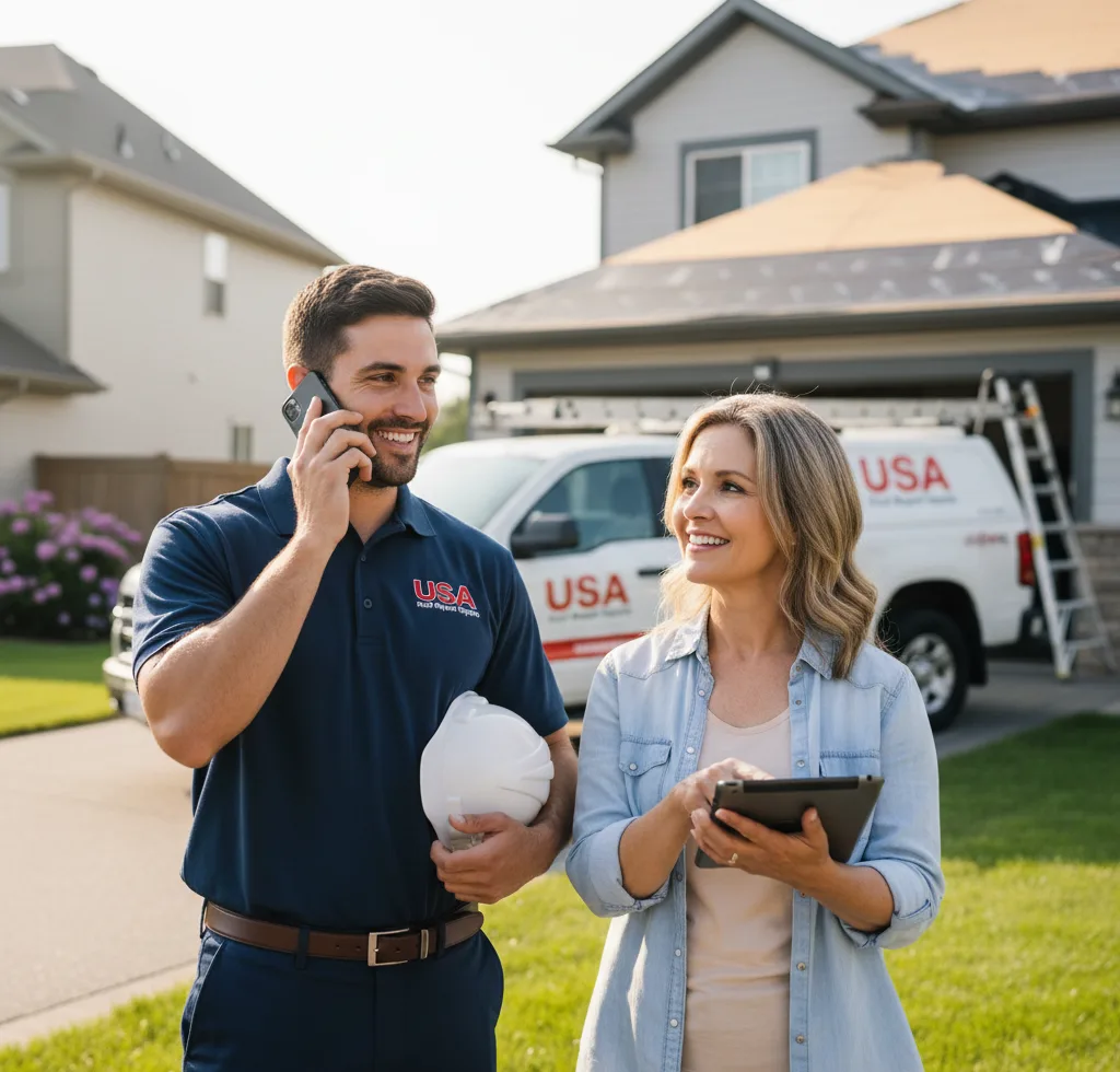 USA Roof Repair Experts customer support in Rocklin